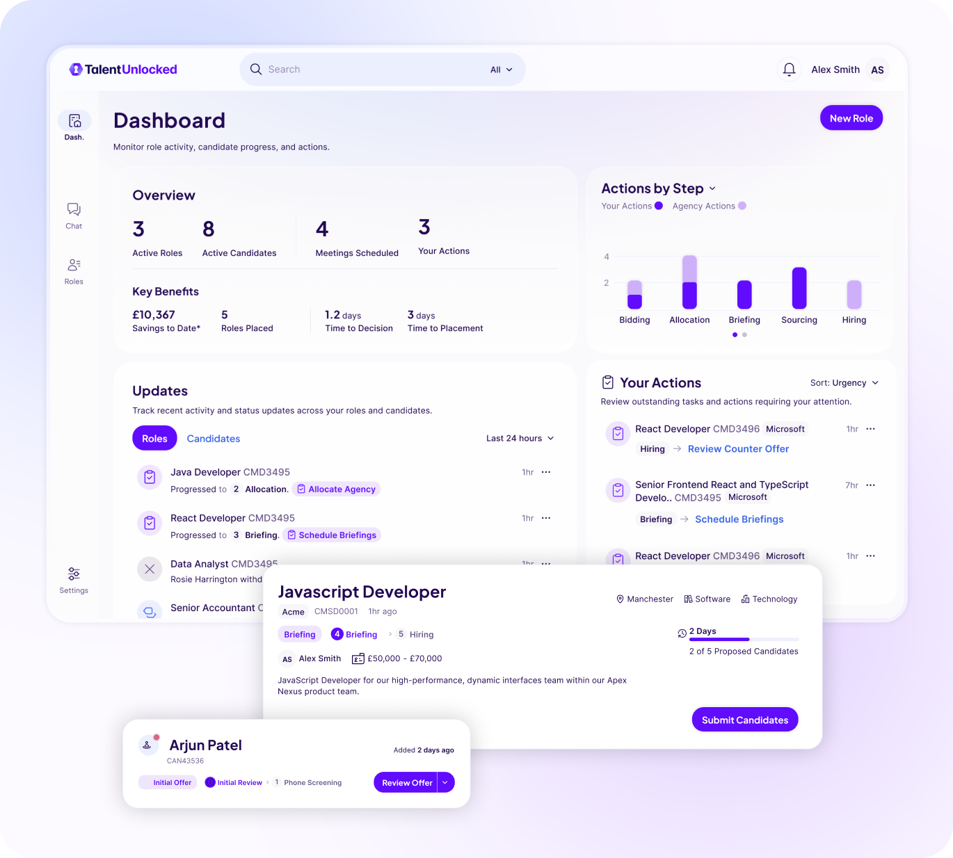 TalentUnlocked app design